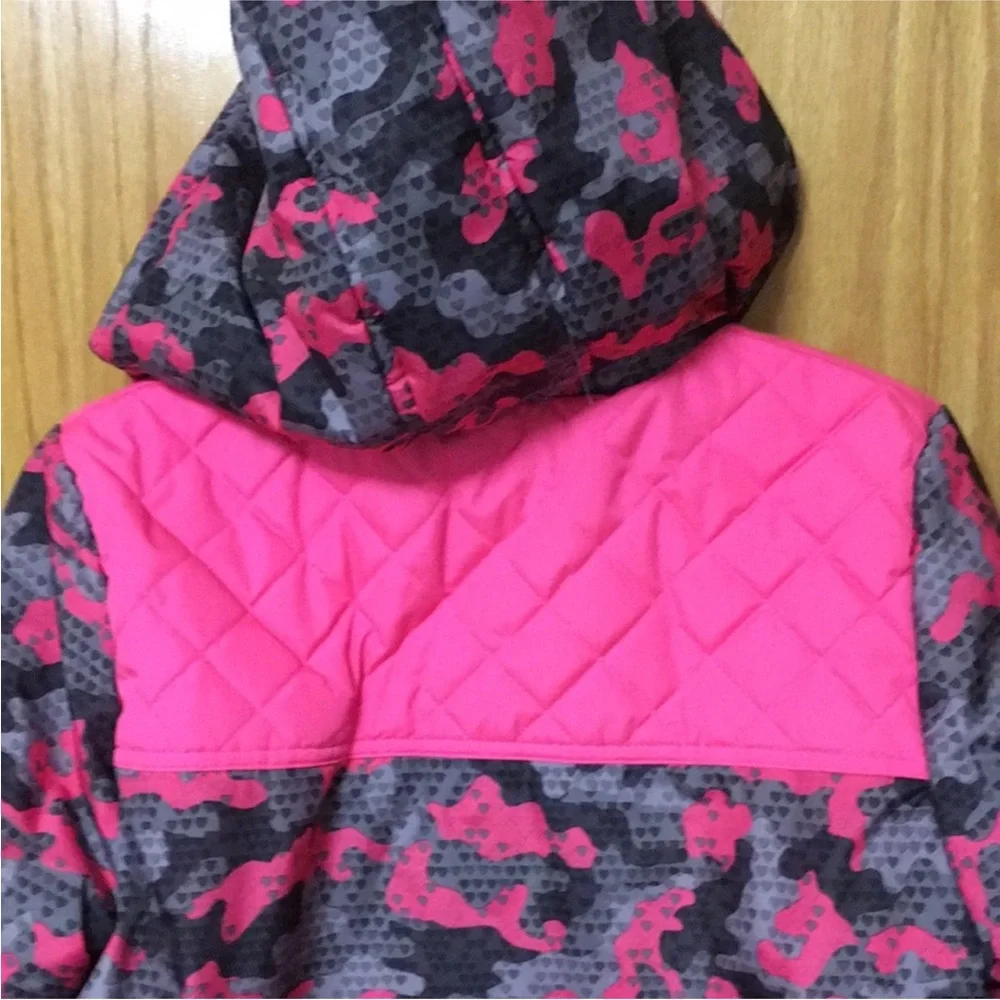 Pink Platinum Advanced Girls Winter Camo Puffer Jacket